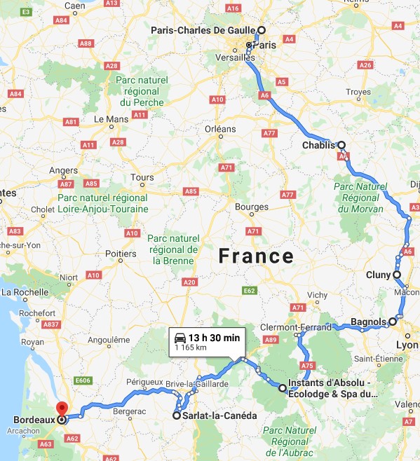 100% no crowds itinerary in France
