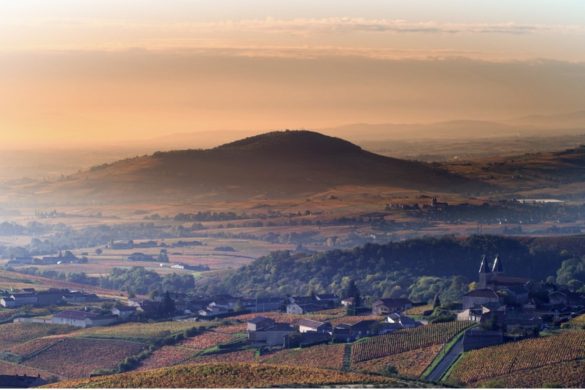 an aerial view of the beaujolais unesco