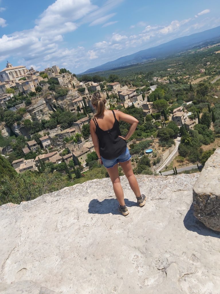 The view from the rock of Gordes, in the Luberon.