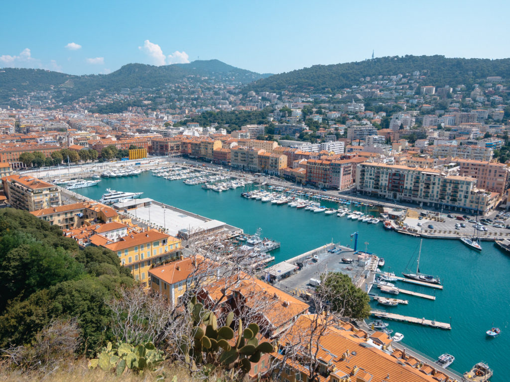 Landscape with a port in Nice